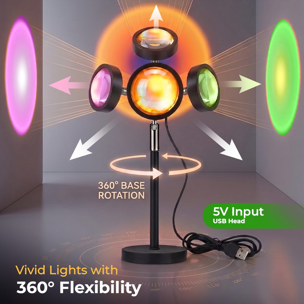 Novalorocosh® Sunset Projector Lamp