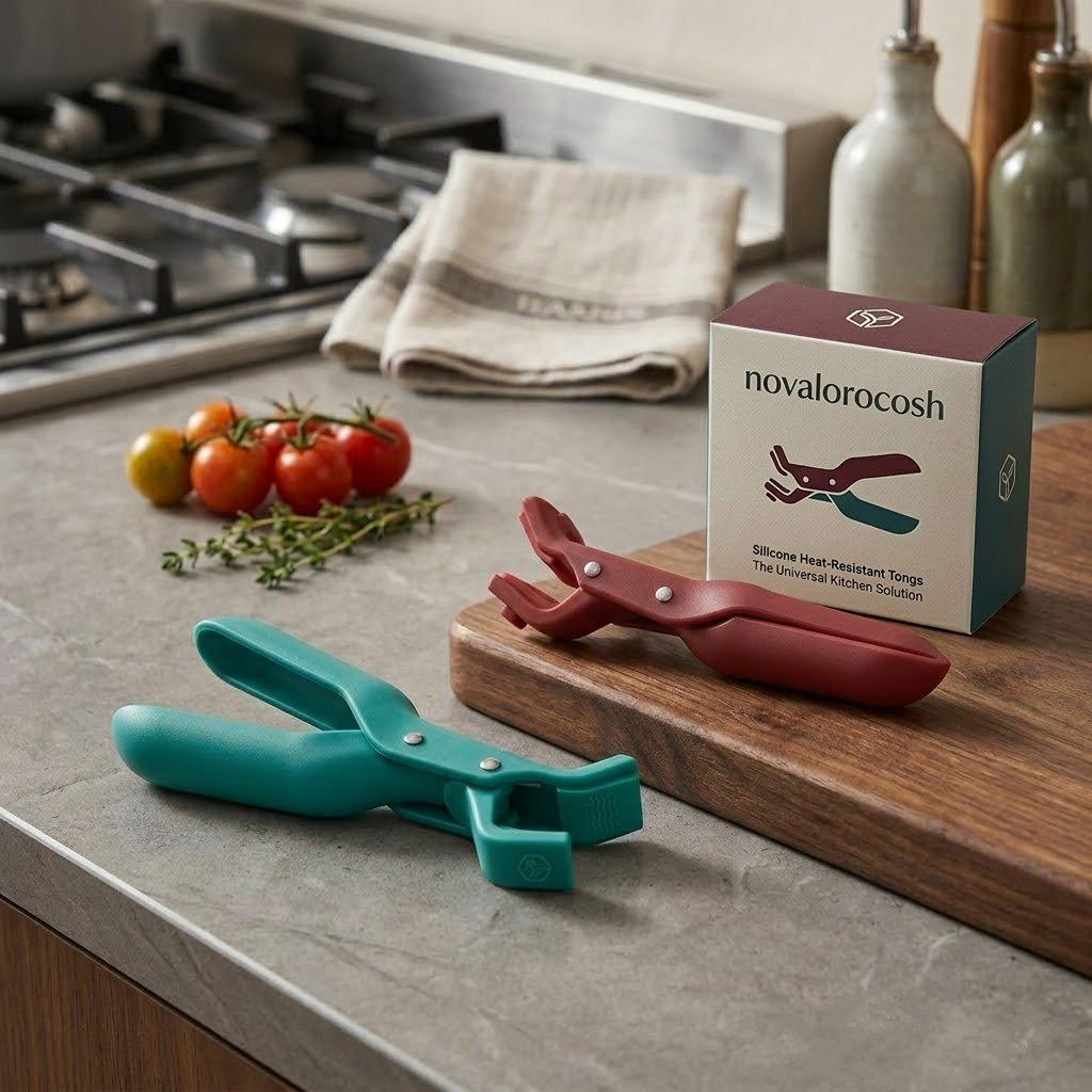 Novalorocosh Silicone Anti-Scald Bowl Clip, Non-Slip Hot Dish Gripper for Oven, Steamer, and Microwave - Professional Kitchen Tool