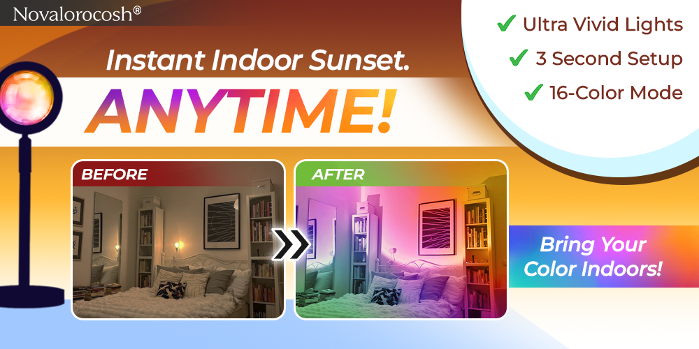 Novalorocosh® Sunset Projector Lamp