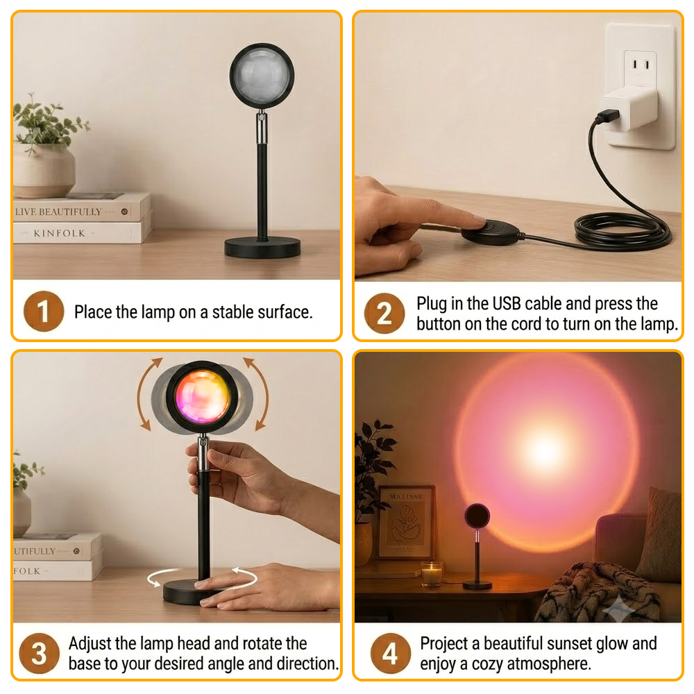Novalorocosh® Sunset Projector Lamp