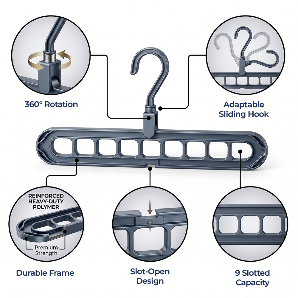 Momokee® 9-Tier Space Saving Hanger Organizer