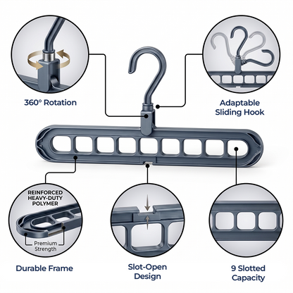 Momokee® 9-Tier Space Saving Hanger Organizer