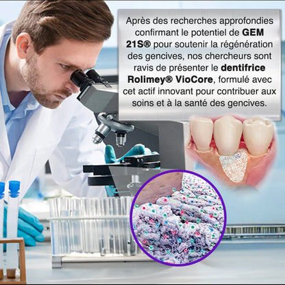 Dentifrice thérapeutique Rolimey® VioCore au venin d’abeille contre la gingivite et la parodontite
