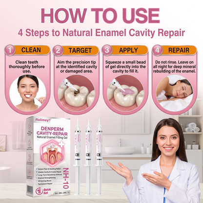 Rolimey® DenPerm : gel de restauration de l'émail naturel pour la réparation des caries