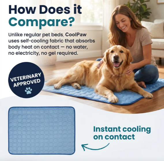 ⭐️Novalorocosh® CoolPaw Self-Cooling Mat for Dogs & Cats